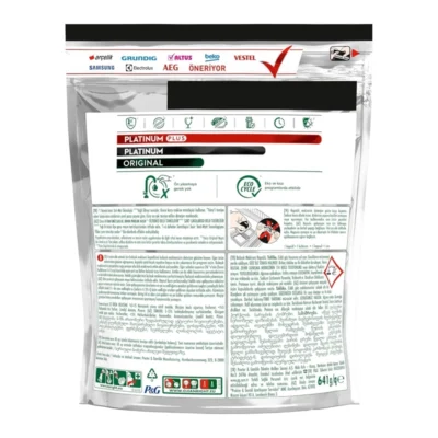 قرص ماشین ظرفشویی فیری مدل Platinum بسته 43 عددی