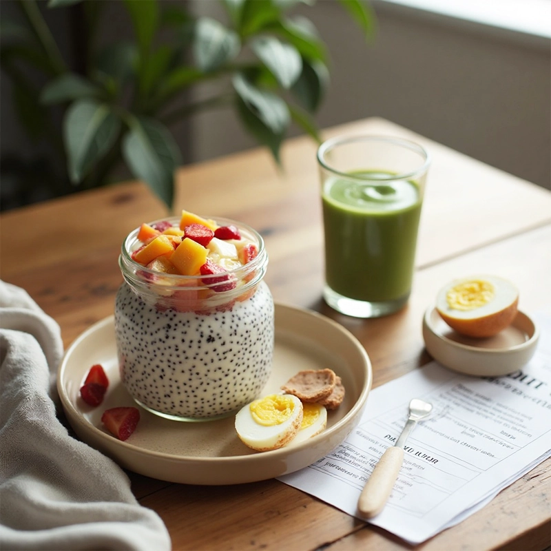 تصویر صبحانه رژیم غذایی سالم