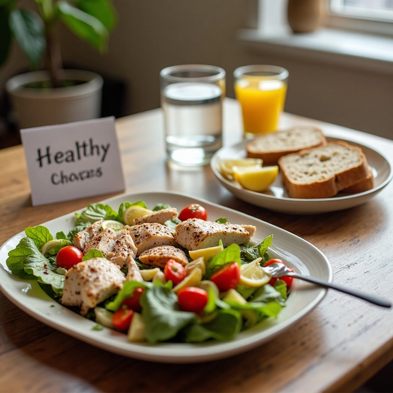 تصویر یک وعده از رژیم غذایی سالم