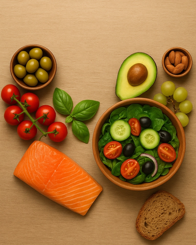 تصویر غذای مدیترانه ای