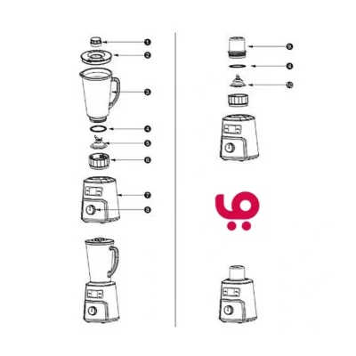 تصویر 2 مخلوط کن و آسیاب کن سوپر کاسا مدل CA-301