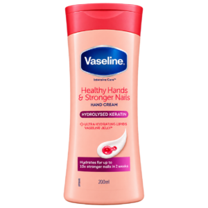 کرم دست و ناخن وازلین Healthy Hands & Stronger Nails حجم 200 میل